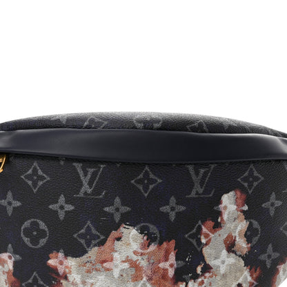 Louis Vuitton Monogram Eclipse Discovery Bleached Bumbag PM Ink Blue 7 of 9