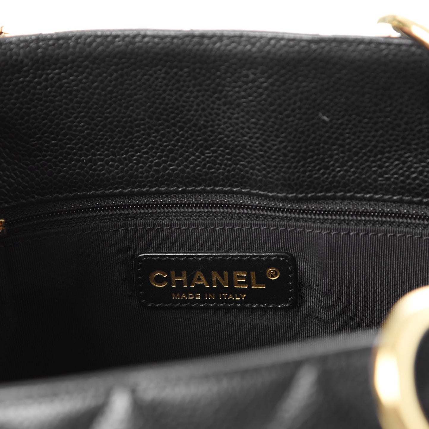 Caviar Quilted Grand Shopping Tote GST Black