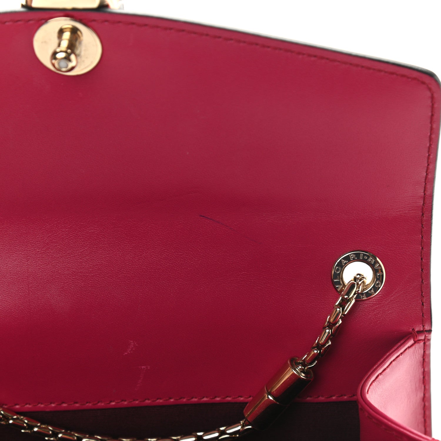 Bulgari Calfskin Serpenti Forever Crossbody Bag Pink 12 of 13