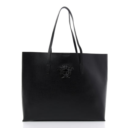 Versace Saffiano Palazzo Medusa Tote Black 3 of 9