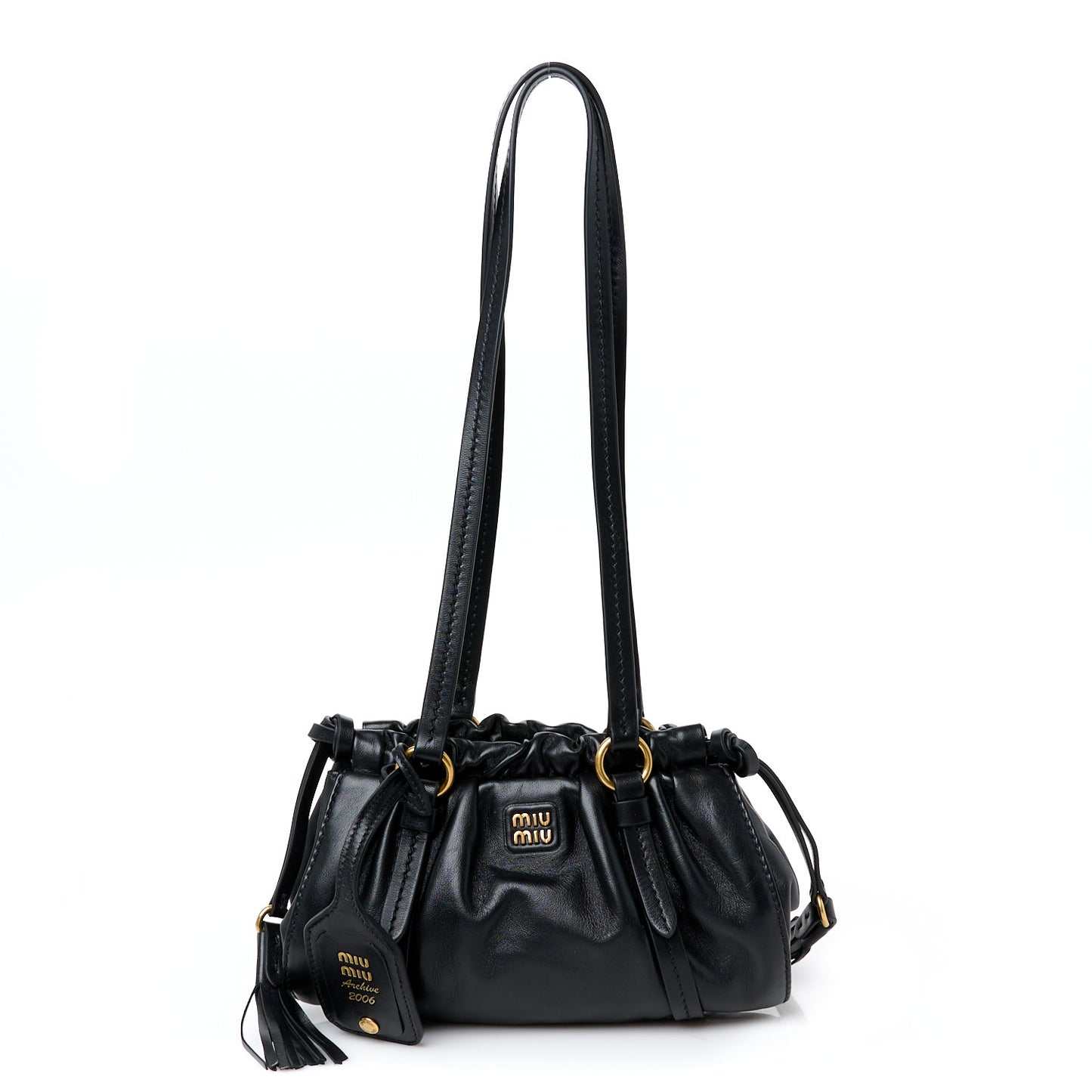 Nappa Mini Joie Shoulder Bag Black