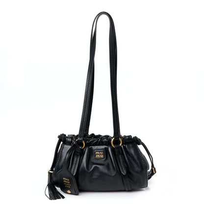 Miu Miu Nappa Mini Joie Shoulder Bag Black 1 of 9