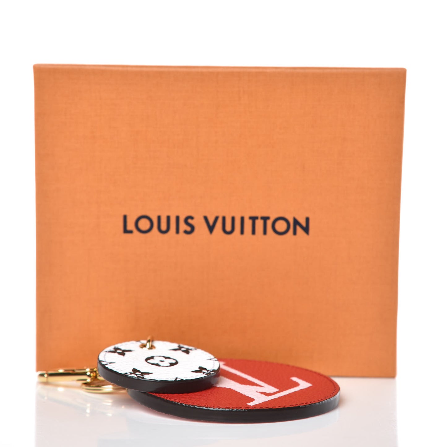 Monogram Giant Bag Charm Key Holder Rouge