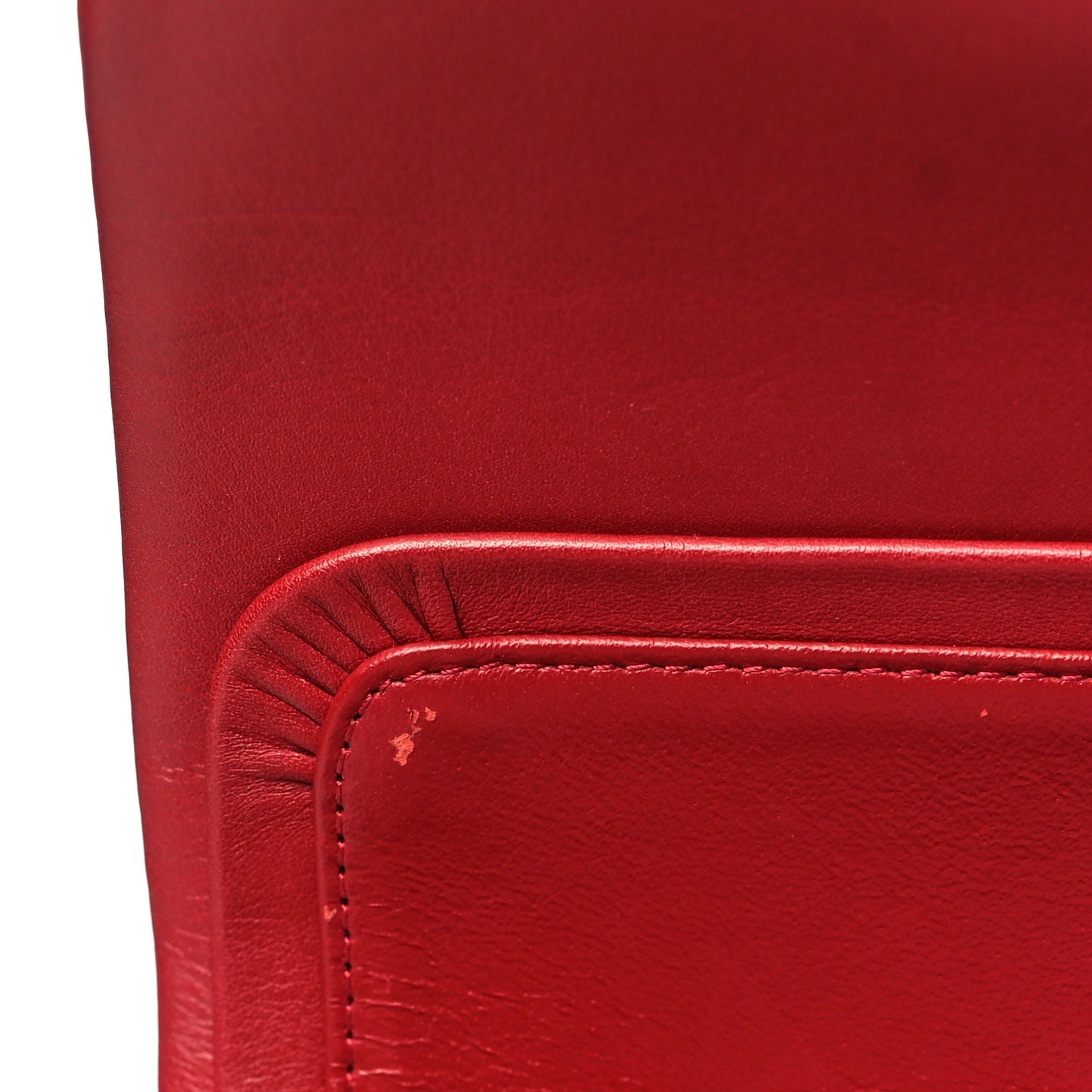 Patent Quilted Jumbo Double Flap Red