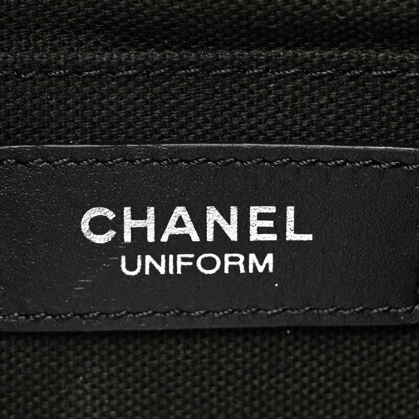 Calfskin Quilted CC Uniform Flap Belt Bag Black