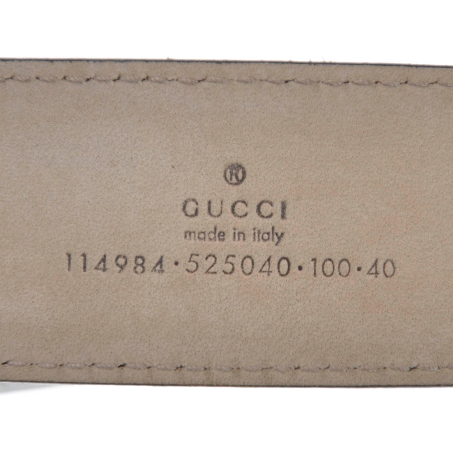 Gucci Leather Web Interlocking G Belt 100 40 4 of 4