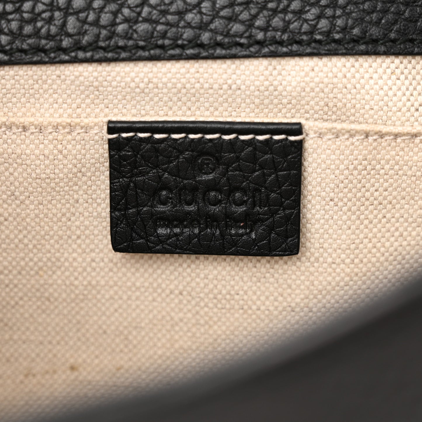 Calfskin Small GG Marmont Top Handle Bag Black