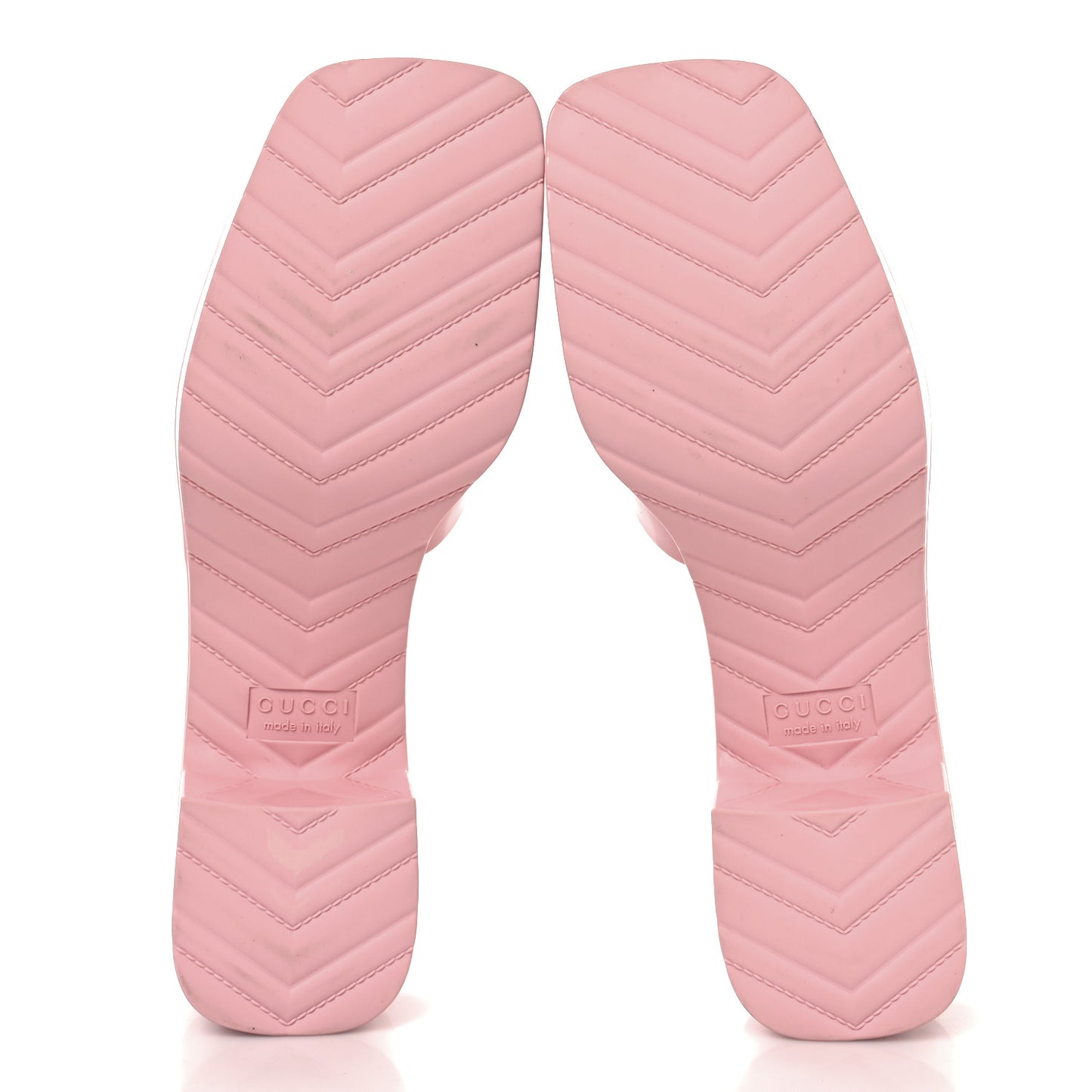 Rubber Gucci Logo Womens Platform 20/60mm Slide Sandals 39 Wild Rose