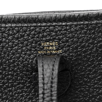 Hermes Taurillon Clemence Evelyne TPM Black 6 of 11
