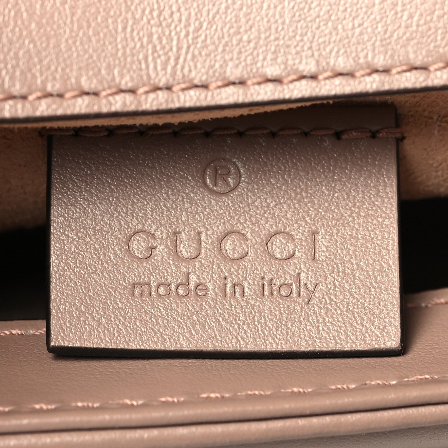 Gucci Calfskin Matelasse Mini GG Marmont Top Handle Shoulder Bag Porcelain Rose 6 of 10