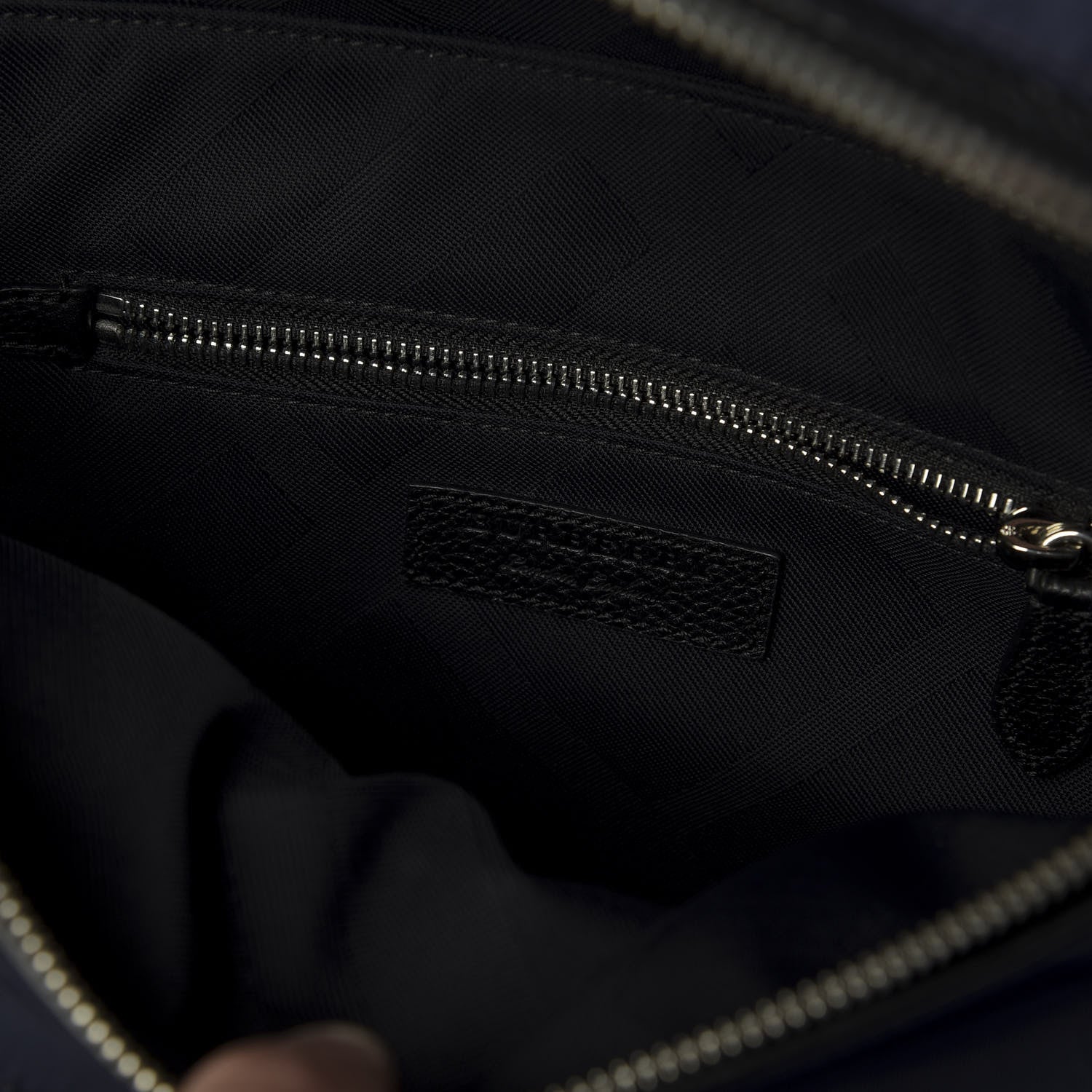 Burberry Nylon Pebbled Calfskin Backpack Navy 7 of 11