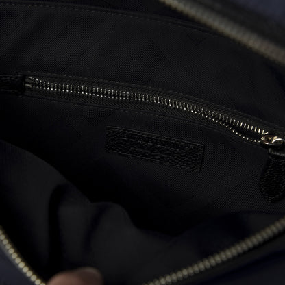Burberry Nylon Pebbled Calfskin Backpack Navy 7 of 11