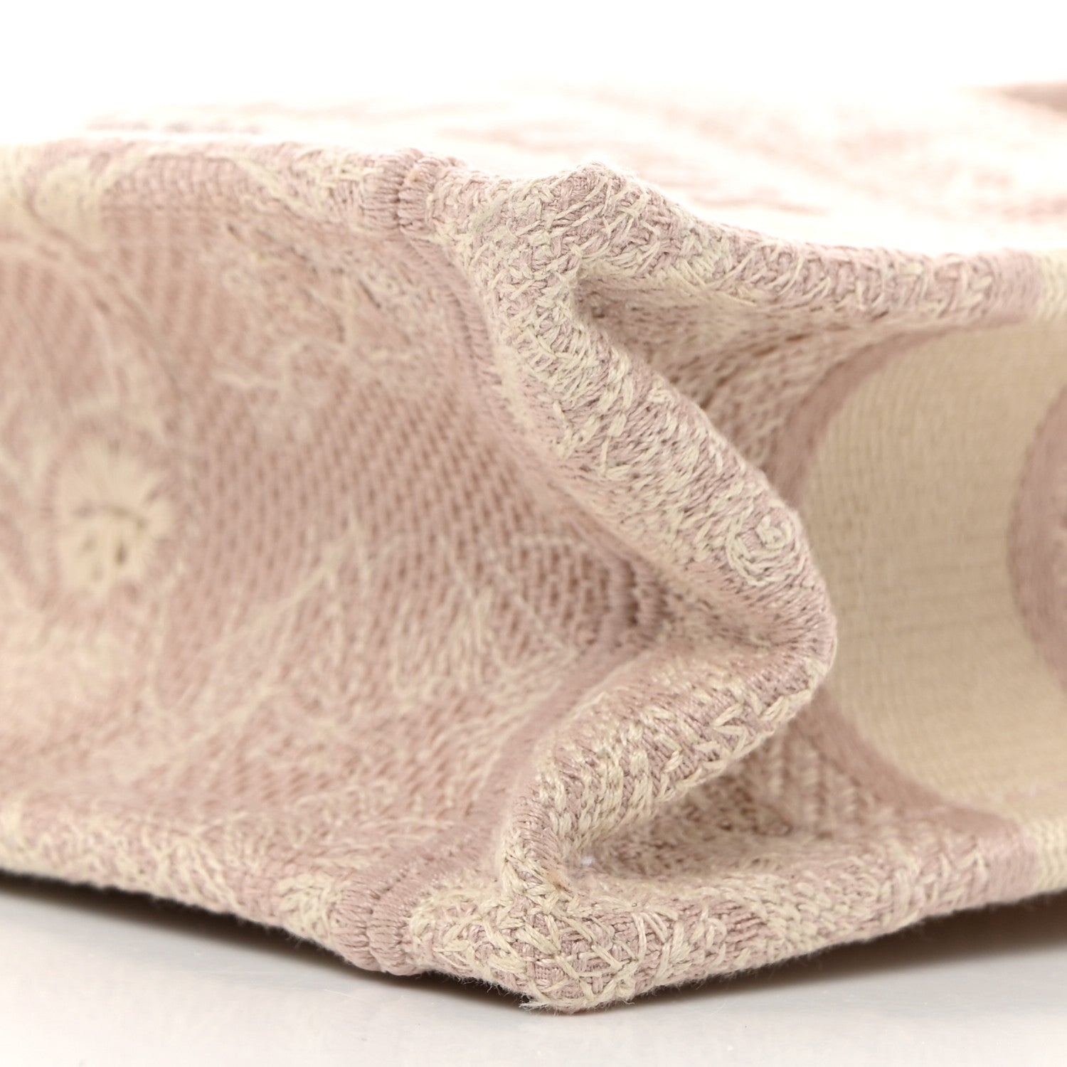 Christian Dior Canvas Embroidered Toile De Jouy Reverse Mini Book Tote With Strap Rose Multicolor 10 of 10