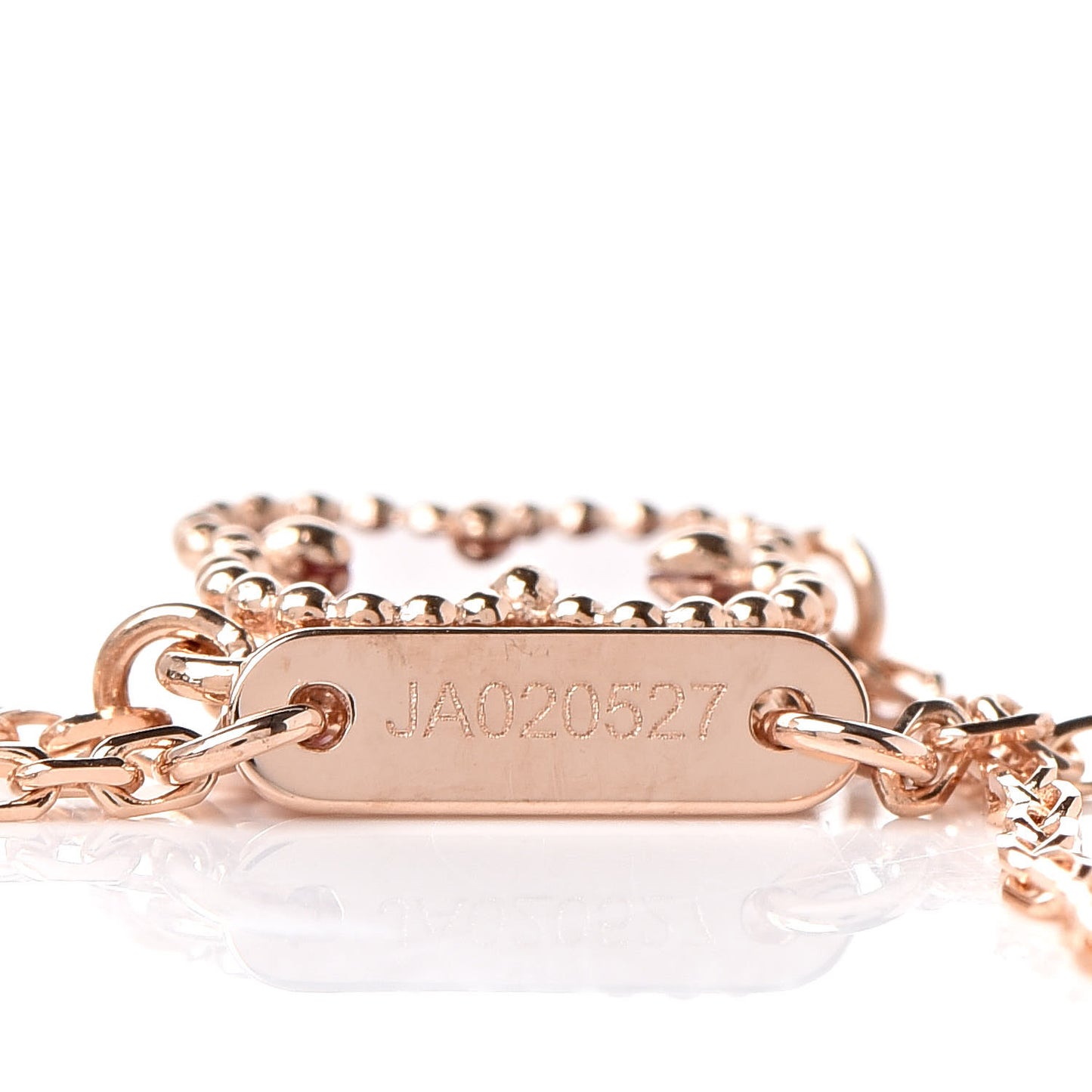 18K Rose Gold Carnelian Sweet Alhambra Bracelet