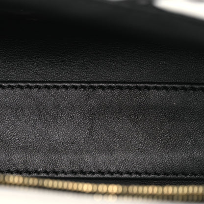 Louis Vuitton Lambskin Malletage Top Handle GO-14MM White Black 5 of 15