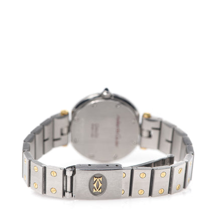Cartier Stainless Steel 18K Yellow Gold 27mm Santos De Cartier Vendome Quartz Watch 4 of 6