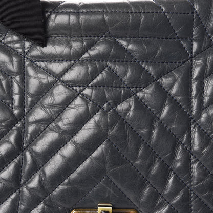 Lanvin Calfskin Quilted Large Happy Shoulder Bag Grey 7 of 9