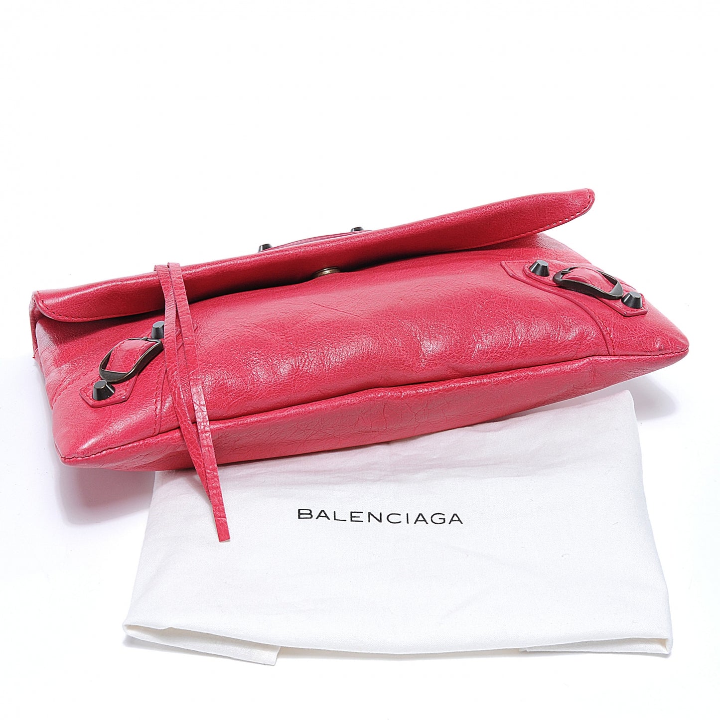 Agneau Envelope Clutch Rose Thulian