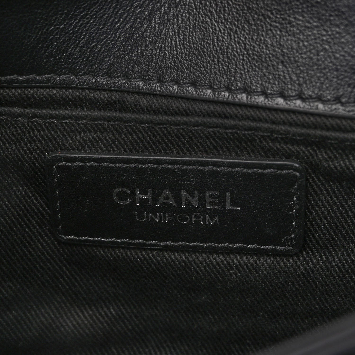 Chanel Calfskin Quilted CC Uniform Flap Belt Bag Black 6 of 10
