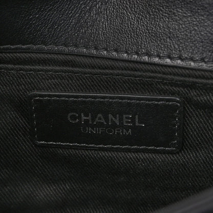 Chanel Calfskin Quilted CC Uniform Flap Belt Bag Black 6 of 10