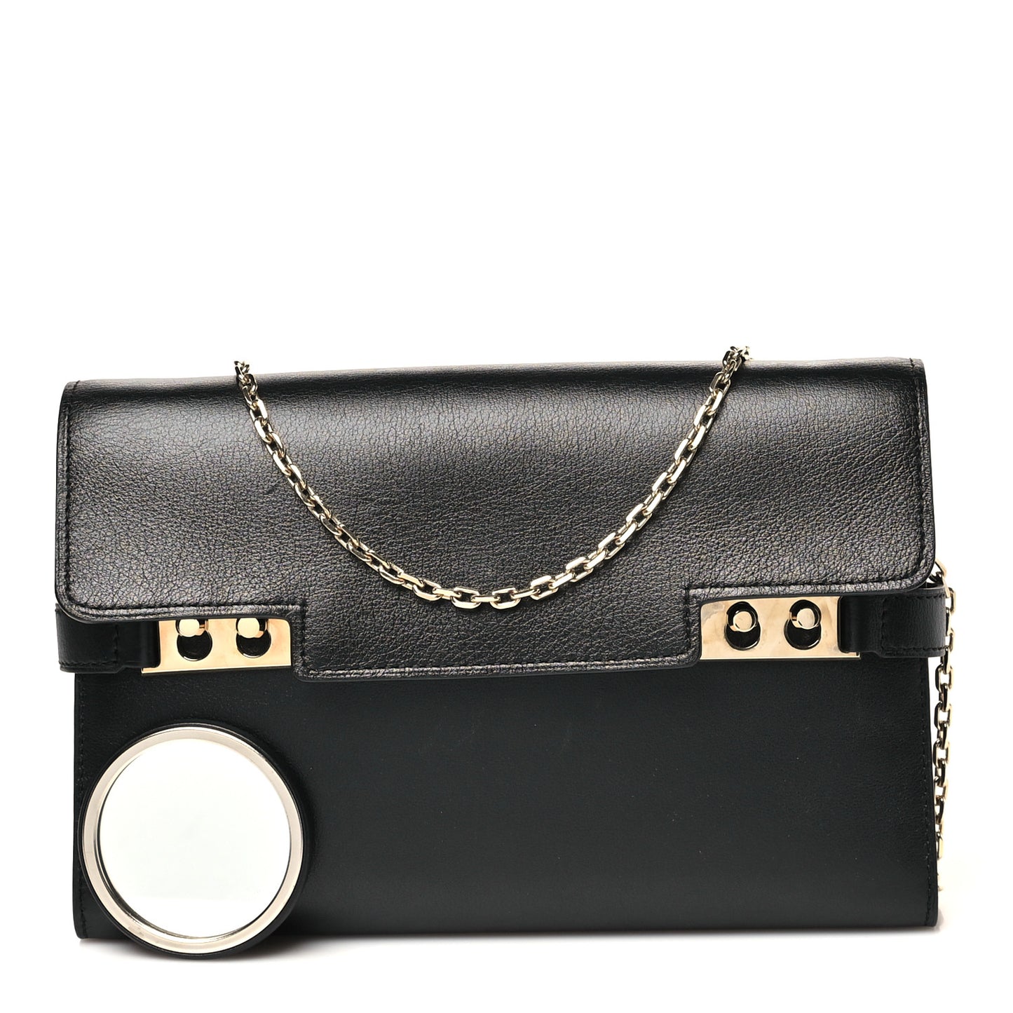 Calfskin Tempete Pochette Black