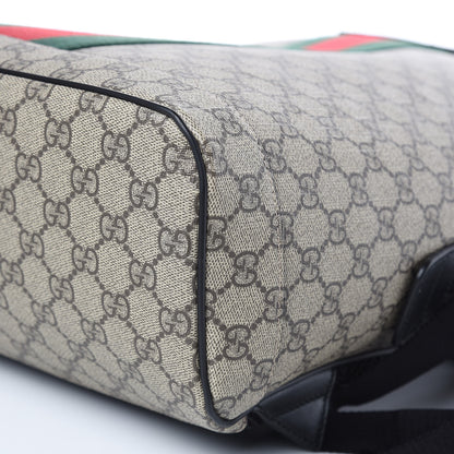 Gucci GG Supreme Monogram Web Dome Backpack Black 9 of 9
