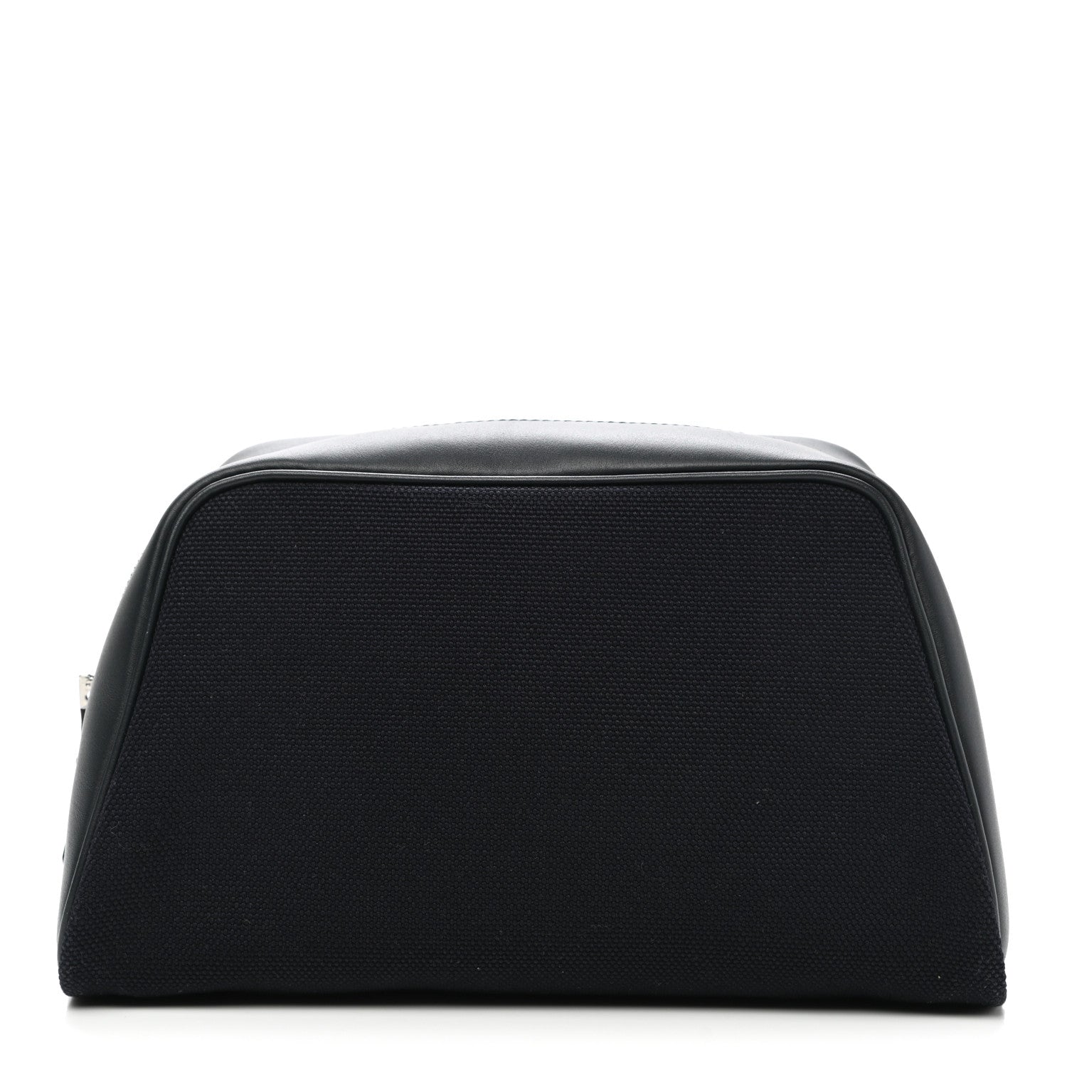 Hermes Cotton Swift Travel Cosmetic Pouch Black 1 of 9