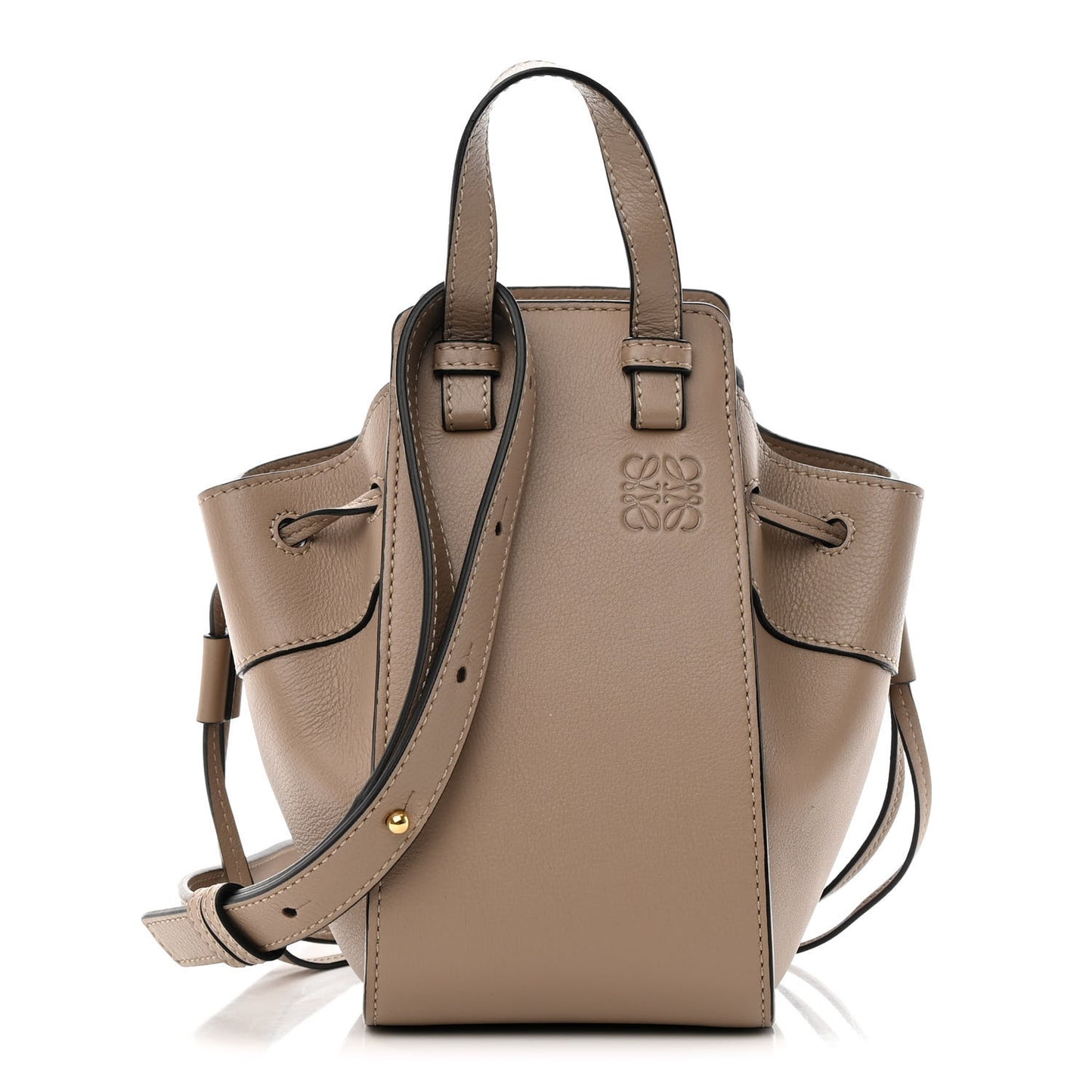 Calfskin Mini Hammock Shoulder Bag Light Oat