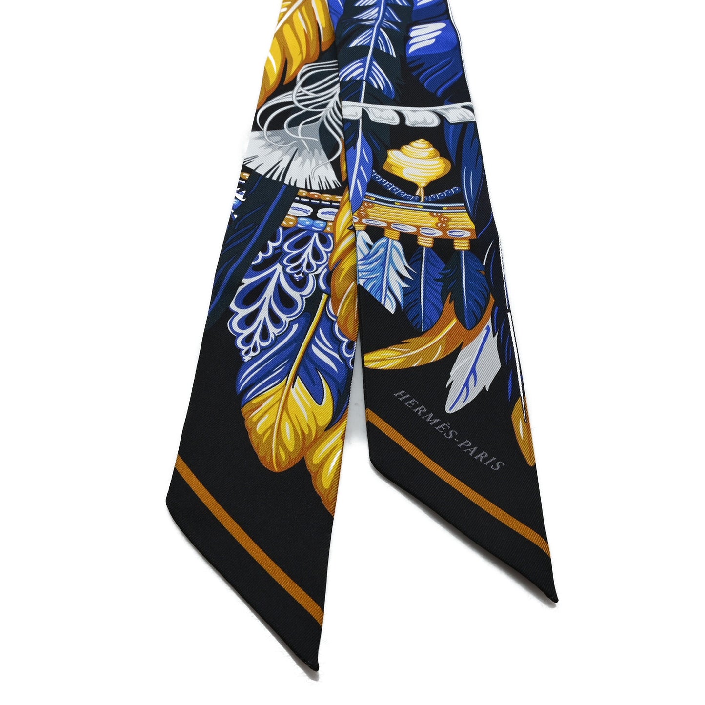 Silk La Danse Pacifique Twilly Bleu Nuit Jaune Vif
