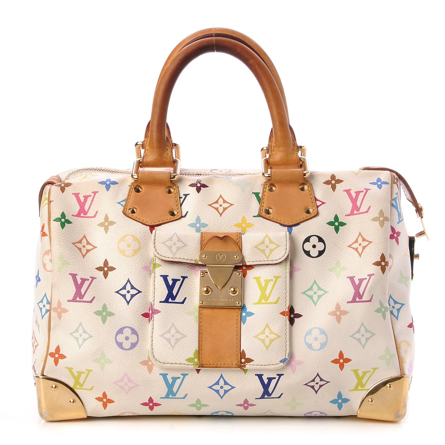 Monogram Multicolor Speedy 30 White