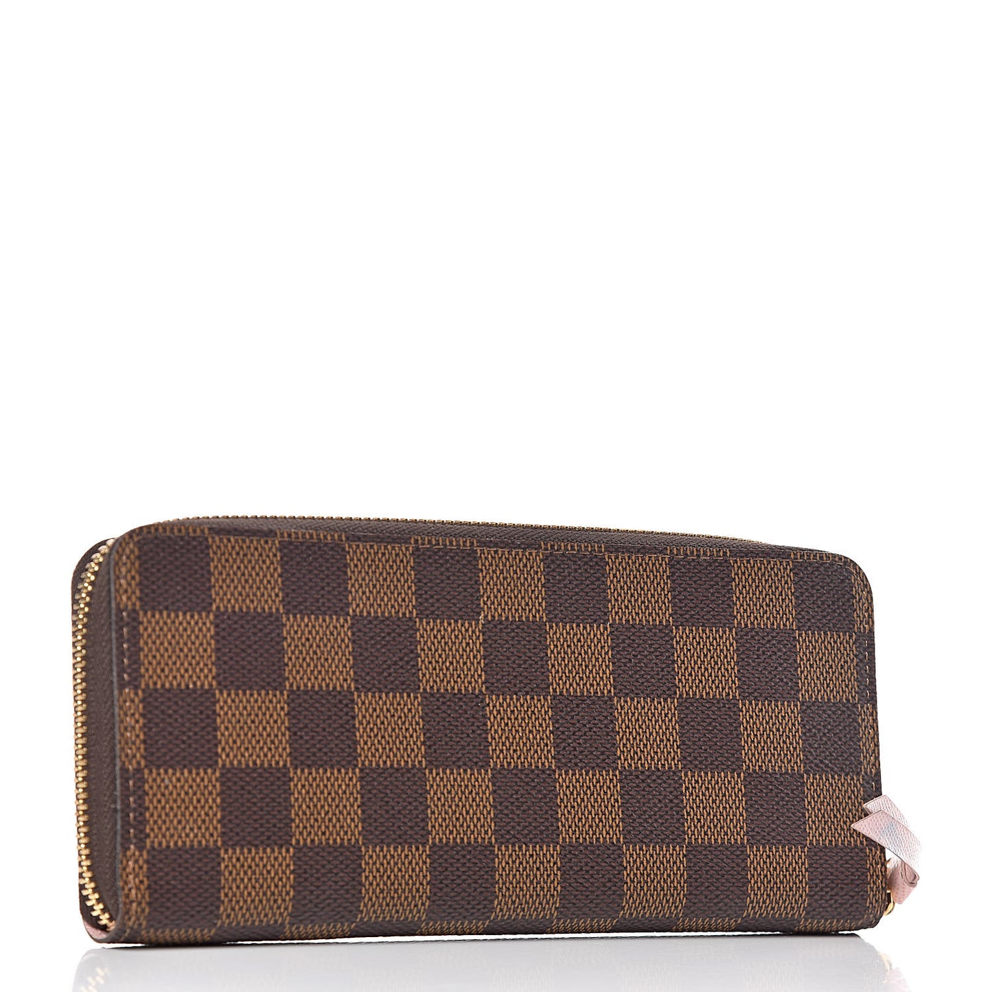 Damier Ebene Clemence Wallet Rose Ballerine
