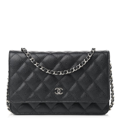 Chanel Caviar Quilted Wallet On Chain WOC Black 1 of 10