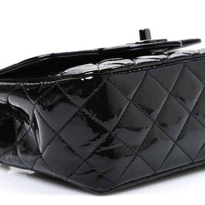 Chanel Patent Calfskin Quilted Mini Square Flap So Black 8 of 9