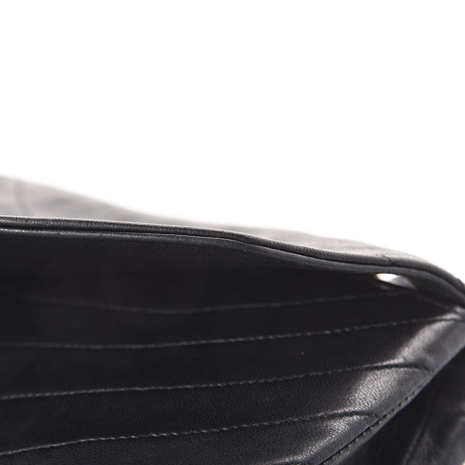 Chanel Lambskin Ribbon Quilted Small Single Flap Black 11 of 16