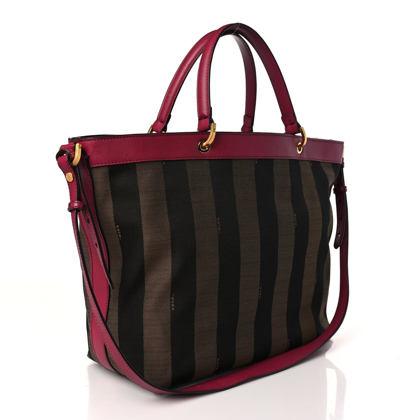 Pequin Vitello Shoulder Tote Tobacco Amarena