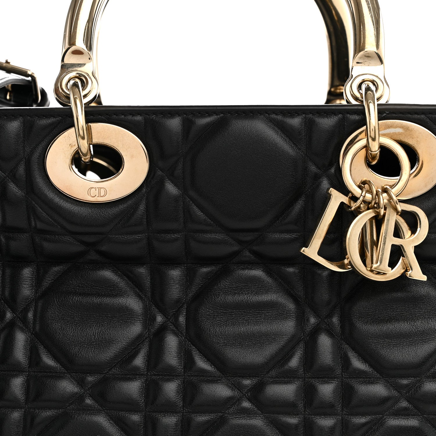 Christian Dior Calfskin Cannage Large The Lady 95.22 Black 8 of 10