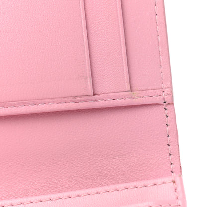 Christian Dior Lambskin Cannage Bi-Color Small Lady Dior Flap Card Holder Black Pink 9 of 9
