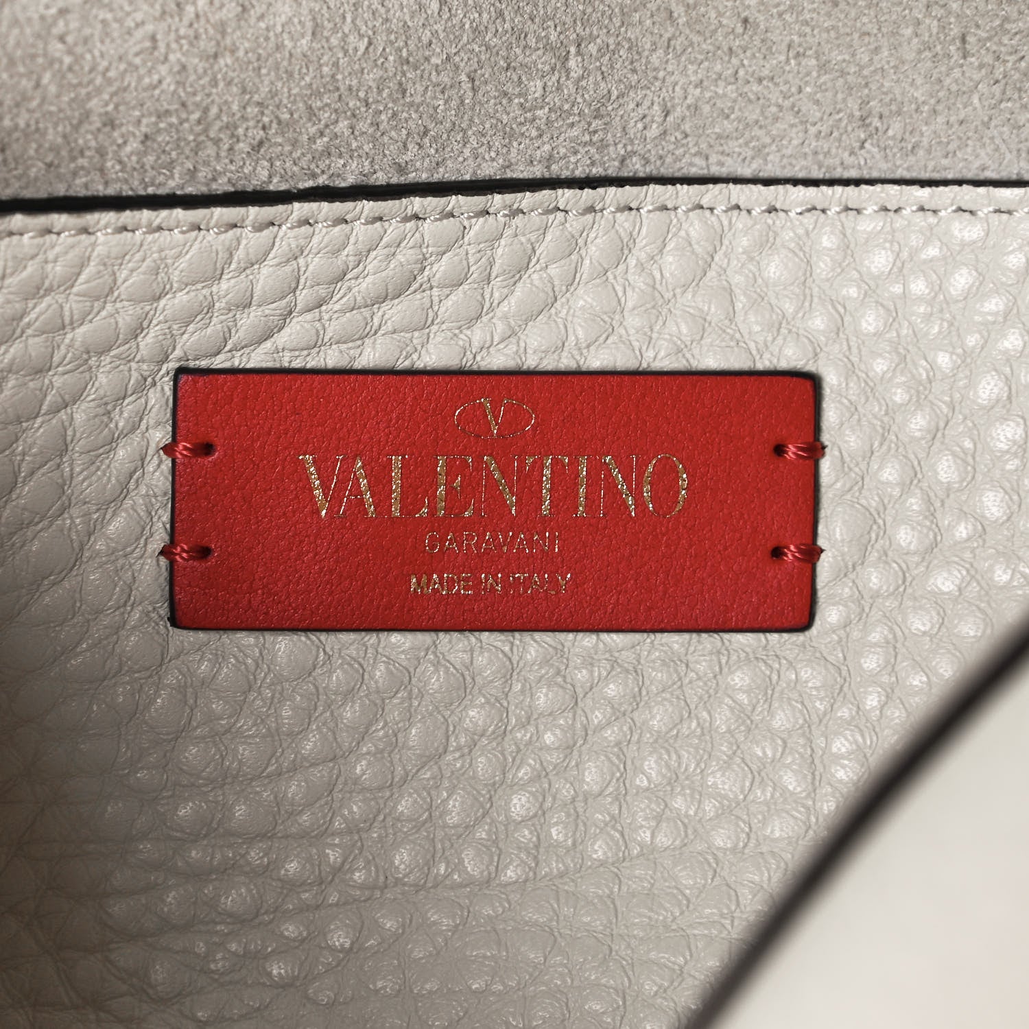 Valentino Garavani Pebbled Calfskin Rockstud Double Flap Crossbody Bag White 6 of 13