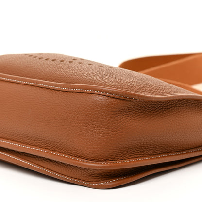 Hermes Taurillon Clemence Evelyne III GM Gold 8 of 12
