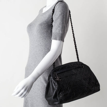 Chanel Iridescent Calfskin Large Just Mademoiselle Black 2 of 9