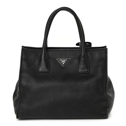 Prada Vitello Daino Shopping Tote Black 1 of 10