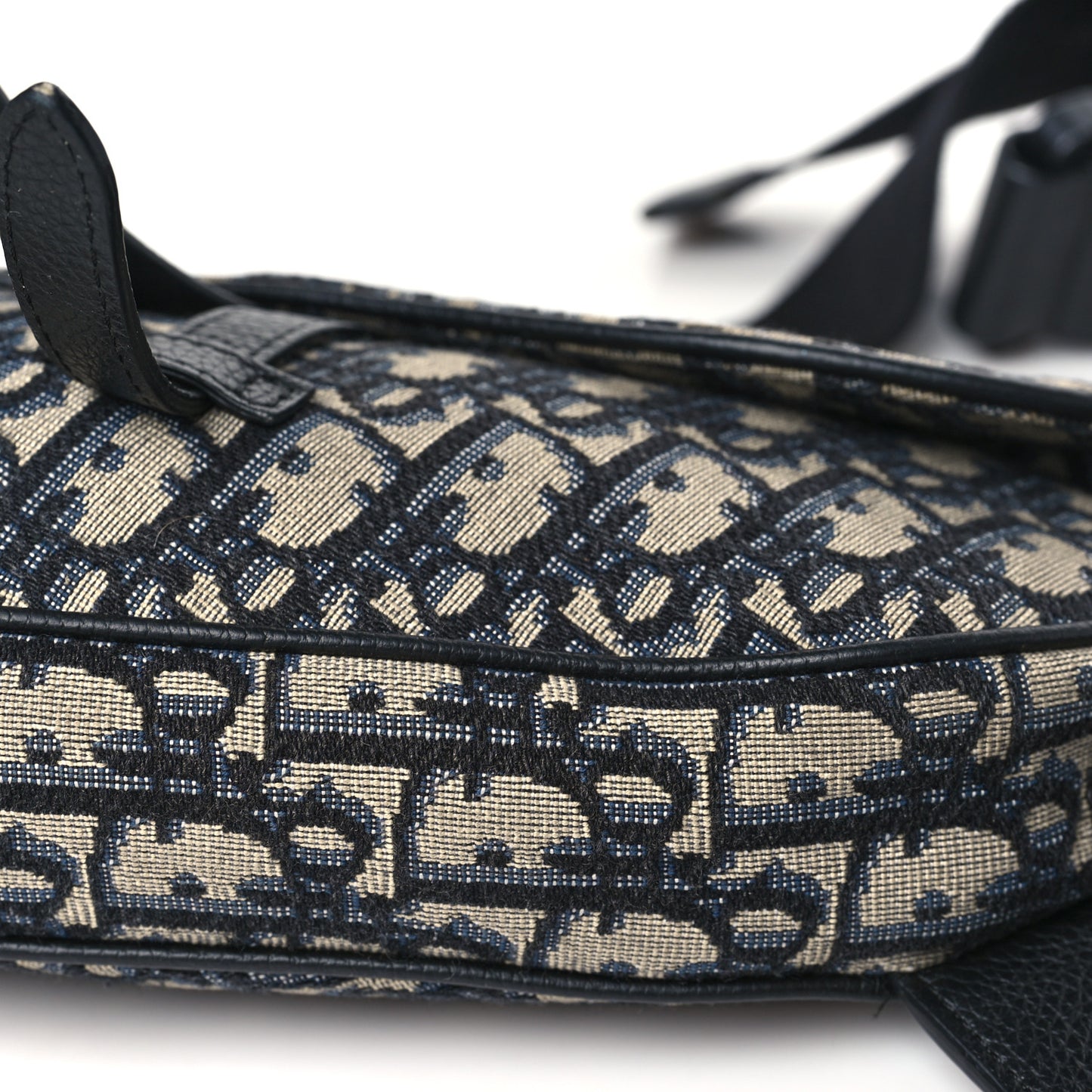 Oblique Mens Saddle Bag Blue