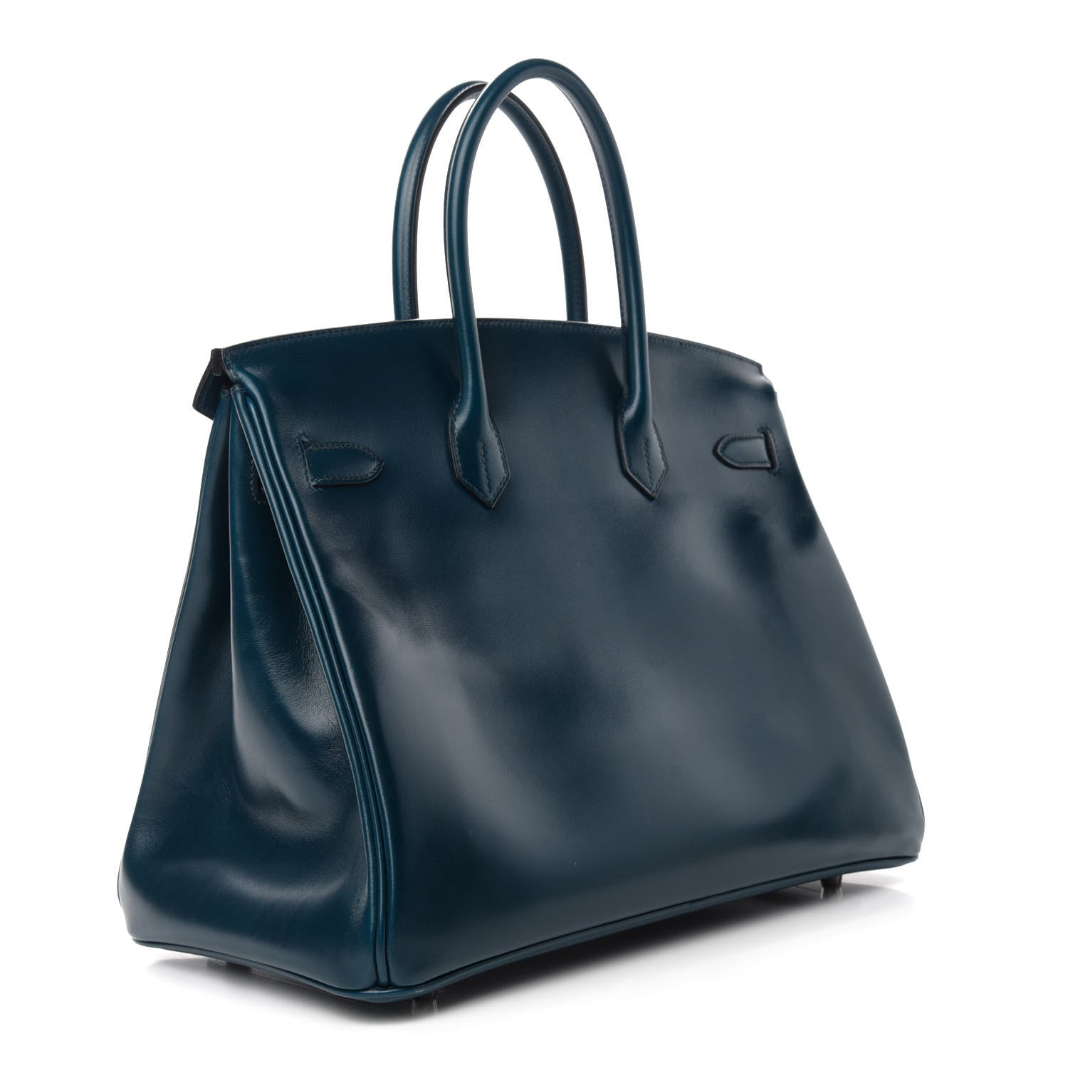 Hermes Box Guilloche Birkin 35 Bleu De Prusse 3 of 36