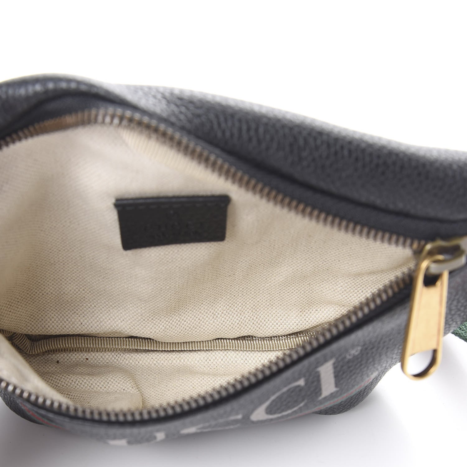 Gucci Grained Calfskin Small Logo Belt Bag Black 4 of 9