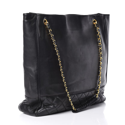Chanel Lambskin Shopping Tote Black 3 of 12