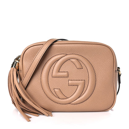 Gucci Pebbled Calfskin Small Soho Disco Bag Camelia 1 of 9