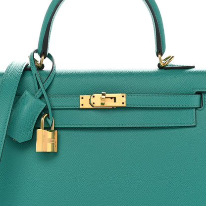Hermes Epsom Kelly Sellier 25 Vert Verone 8 of 11