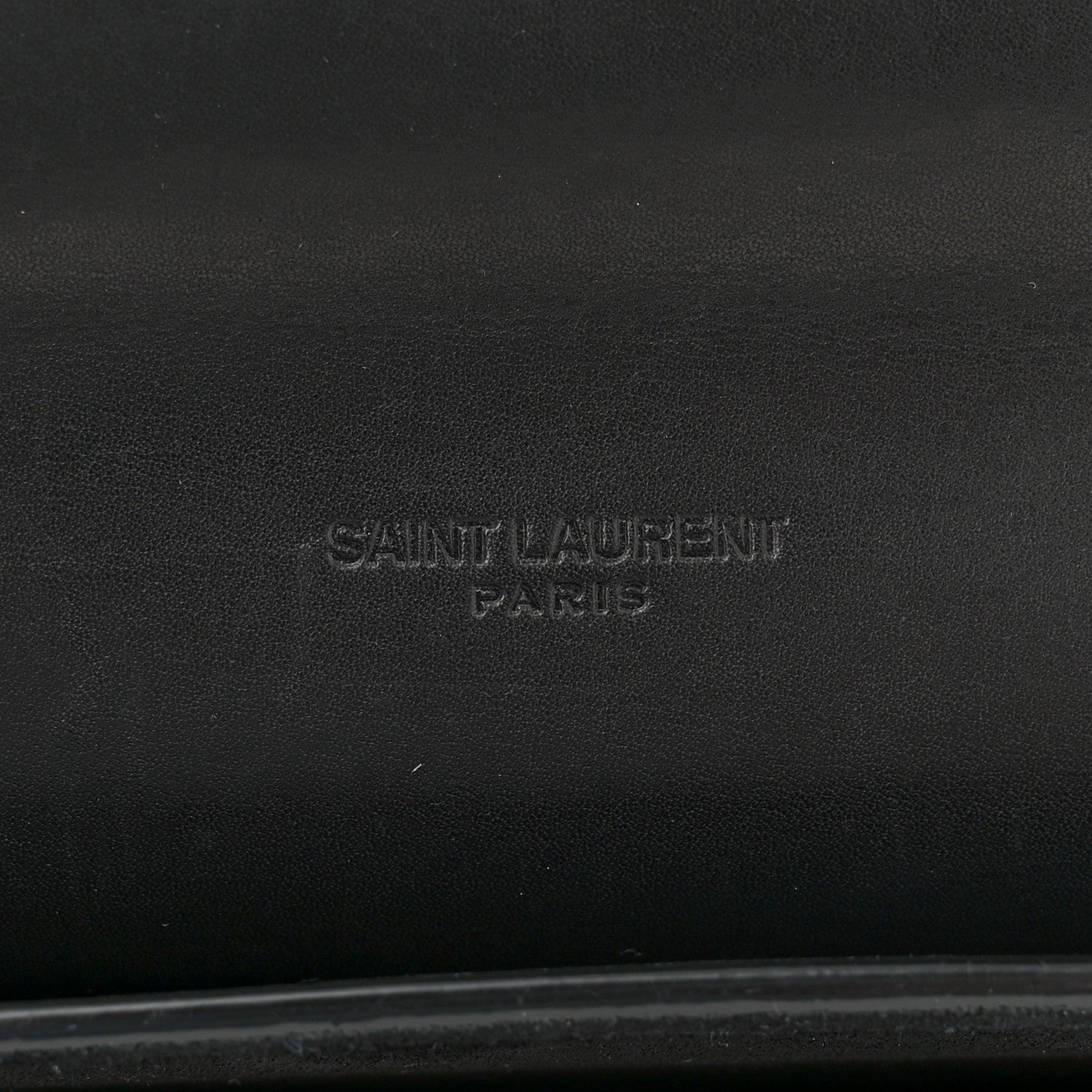 Saint Laurent Smooth Calfskin Monogram Medium Kaia Satchel Black 6 of 12
