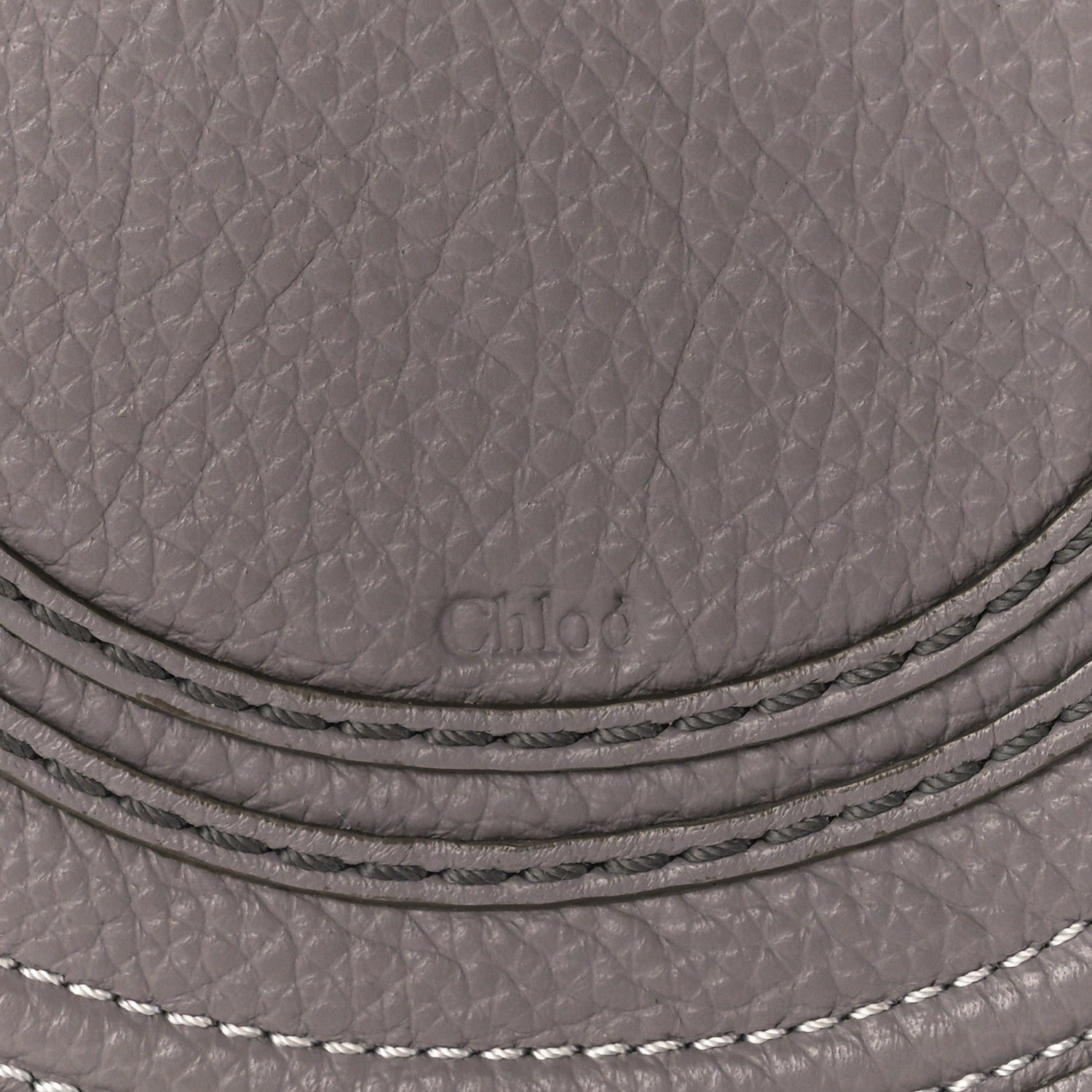 Chloe Calfskin Mini Marcie Round Crossbody Bag Cashmere Grey 9 of 12