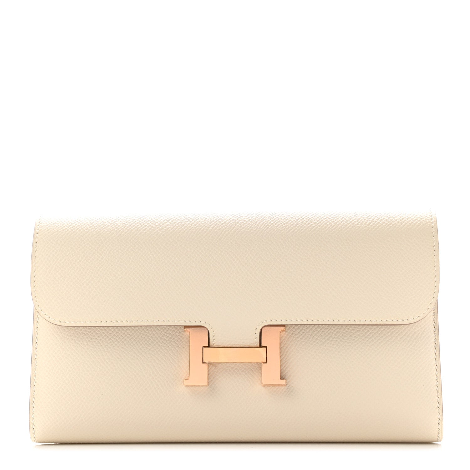 Hermes Epsom Constance Long Wallet Craie 1 of 8